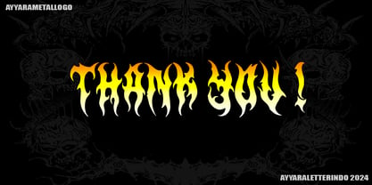 Immolated Font Poster 7