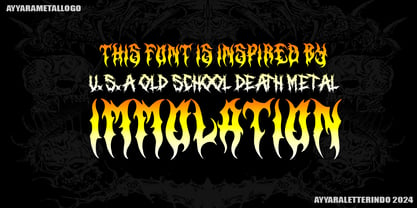 Immolated Font Poster 6