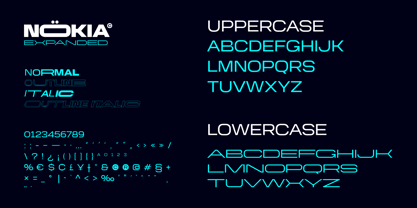 Nokia Expanded Font Poster 10