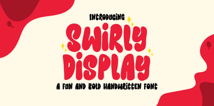 Swirly Display Fuente Póster 1