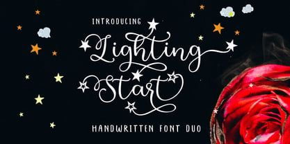 Lighting Start 1 Font Poster 1