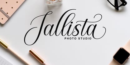 Gellatia Script Font Poster 5