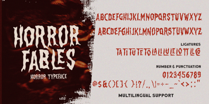 Horror Fables Font Poster 4