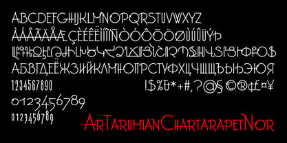 ArTarumianChartarapetNor Font Poster 2