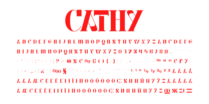 Cathyna Display Font Poster 8