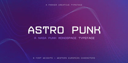 Astro Punk Font Poster 1