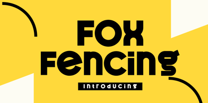 Fox Fencing Font Poster 1