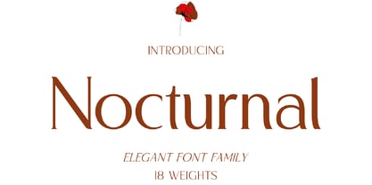 Nocturnal Font Poster 1