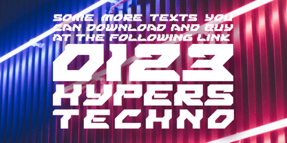 Hypers Techno Font Poster 7