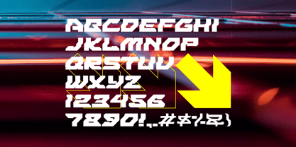 Hypers Techno Font Poster 2