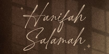 Hanifah Salamah Font Poster 1