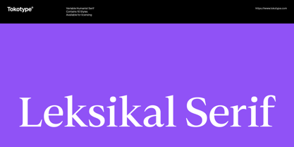 Leksikal Serif Font Poster 1