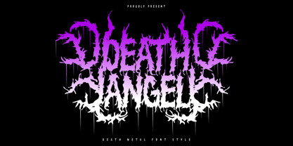Death Angel Font Poster 1
