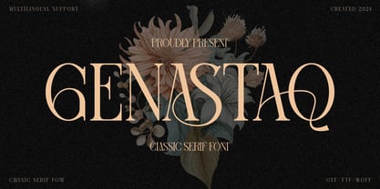 Genastaq Font Poster 1