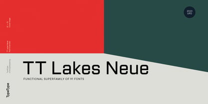 TT Lakes Neue Font Poster 1