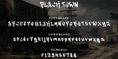 Black Town Font Poster 6