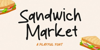 Sandwich Market Font Poster 1