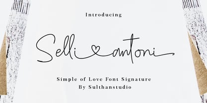 Selli antoni Font Poster 1