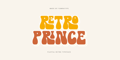 Retro Prince Fuente Póster 1