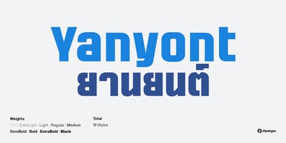 Yanyont Font Poster 1