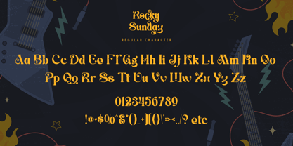 Rocky Sunday Font Poster 7