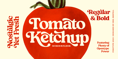 Tomato Ketchup Font Poster 1