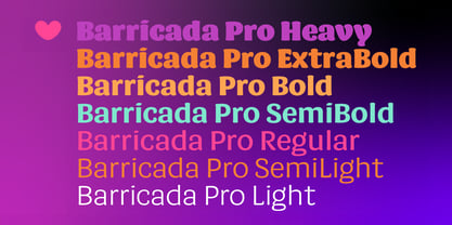 Barricada Pro Font Poster 2