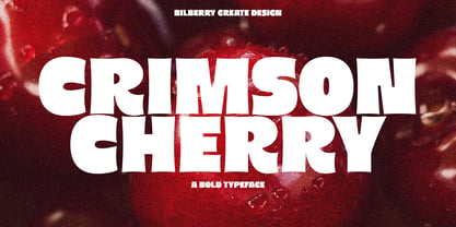 Crimson Cherry Font Poster 1