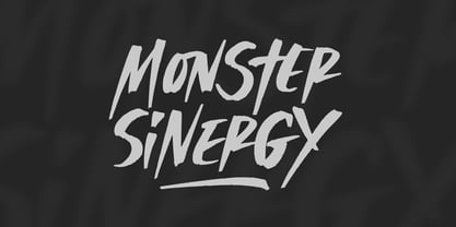 Monster Sinergy Font Poster 1