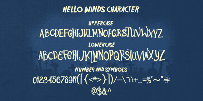 Hello Winds Font Poster 13
