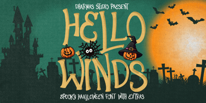 Hello Winds Font Poster 1