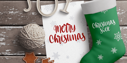 Christmas Chimney Font Poster 3