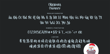 Christmas Chimney Font Poster 8