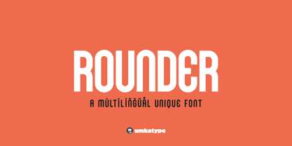 Rounder Font Poster 1