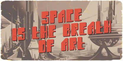 Space Journey Font Poster 2