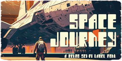 Space Journey Font Poster 1