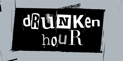 Drunken Hour Font Poster 1