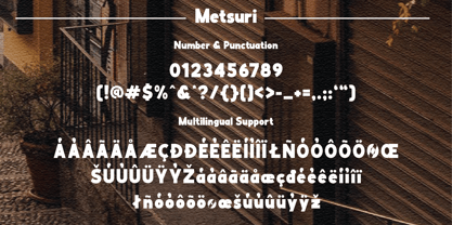 Metsuri Font Poster 10