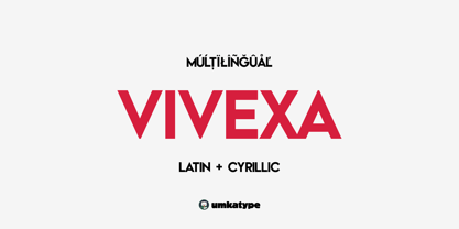 Vivexa Font Poster 1