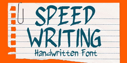 Speed Writing Fuente Póster 1