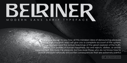 Belriner Font Poster 2