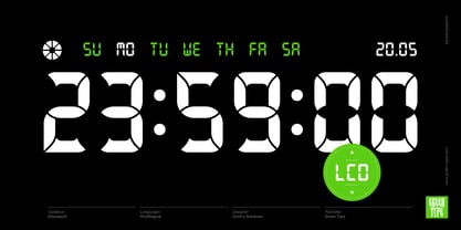 Stopwatch Font Poster 3