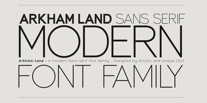 Arkham Land Font Poster 6