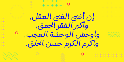 Fun Line Arabic Font Poster 4