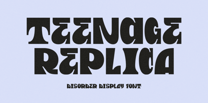 Teenage Replica Font Poster 1