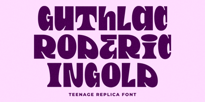 Teenage Replica Font Poster 3