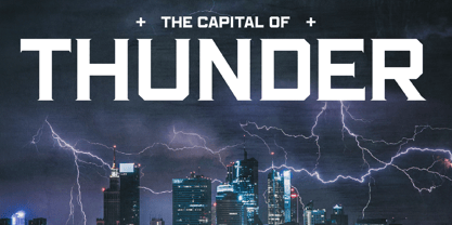 Thunder Squad Font Poster 2