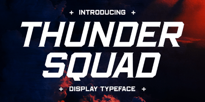 Thunder Squad Font Poster 1