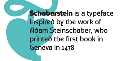 Schaberstein Font Poster 2