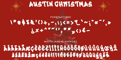 Austin Christmas Fuente Póster 6